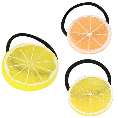 Haargummi mit Früchten, elastisch, Zitronenhaar, Vintage, Haargummis, weibliches Zubehör von Asukohu