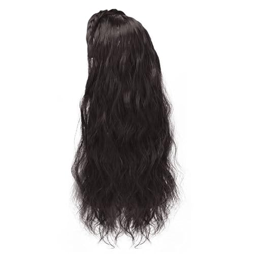 Haarreif für Mädchen, gelockte Haarverlängerung, Foto-Requisiten, lässiger Haarreifen, lockige Verlängerung, Cosplay-Zubehör, Verlängerung, gewellt, lang, synthetische Haarteile von Asukohu