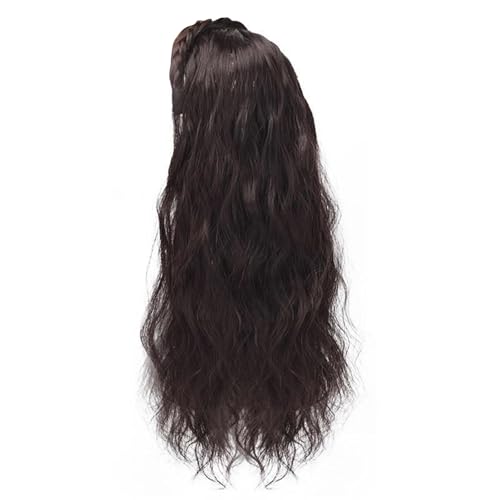 Haarreif für Mädchen, gelockte Haarverlängerung, Foto-Requisiten, lässiger Haarreifen, lockige Verlängerung, Cosplay-Zubehör, Verlängerung, gewellt, lang, synthetische Haarteile von Asukohu