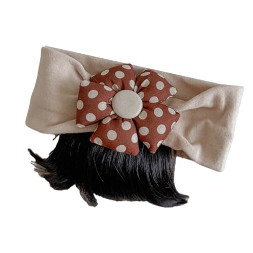 Haarteil für Kleinkinder, Pony, Stirnband mit schöner Blumenverzierung, einfach zu tragen, Toupet, Foto-Requisiten für kleine Babys von Asukohu
