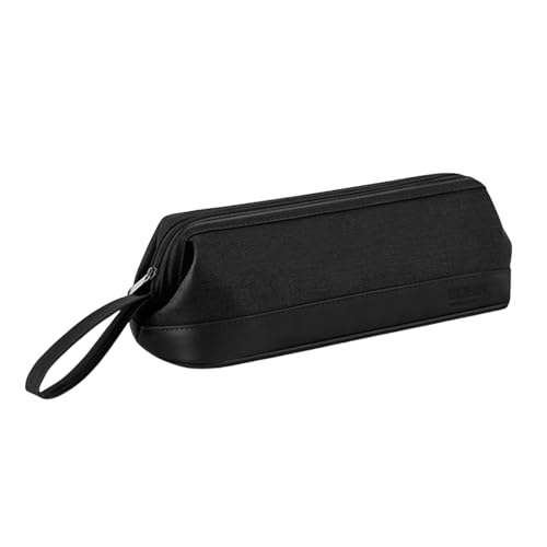 Haartrockner-Organizer, vielseitige Reisetasche für Haarpflege-Werkzeuge, mit Reißverschlüssen, Aufbewahrungstasche für Damen, schützendes Tragen, Schwarz , Einheitsgröße von Asukohu
