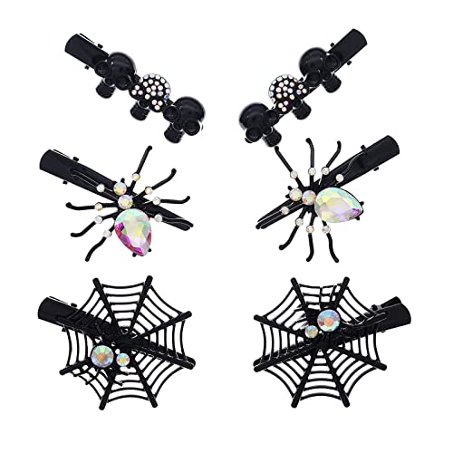 Halloween-Haarspangen für Teenager, Totenkopf-Haarspangen, Legierung, gruseliges Design, Haarnadeln für Y2K-Haarnadeln für Damen, Haar-Accessoires, Halloween-Haarnadeln für tägliche Frisuren von Asukohu