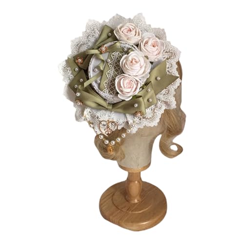 Handgefertigte Blumen Haarnadel Braut Und Brautjungfern Haarclip Spitze Lolitas Haarnadel Engagement Party Kopfbedeckung von Asukohu