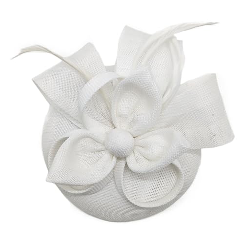 Handgefertigter Blumengitter Stirnbänder Faszinator Hat Mode Styles Kopfbedeckung Für Besondere Feierlichkeiten Braut Hochzeit Kopfbedeckung Mit Mesh von Asukohu