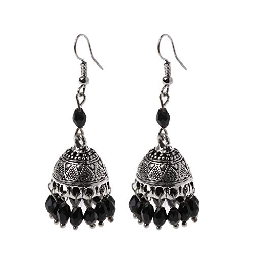 Jhumka Jhumki Ohrringe Ethnische Kristallohrringe Traditioneller Hook Gypsy Jewelry Für Tägliche Wear Women Girl Ethnic Für Schwarze Frauen von Asukohu