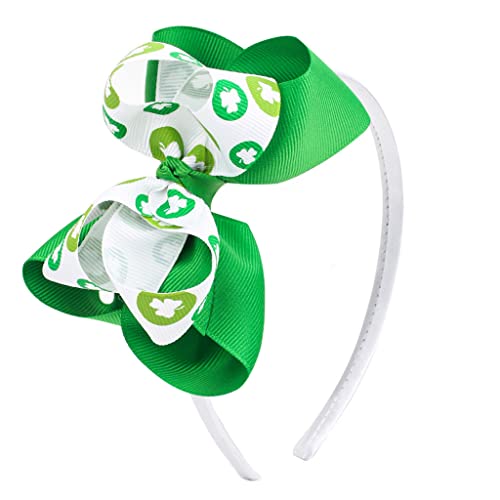 Kleeblatt Bedruckte Haarbänder Großes Stirnband Patrick's Day Stirnbänder Party Dekoration Zubehör Für Urlaub Haar Styling Kleeblatt Stirnband Für Babys von Asukohu