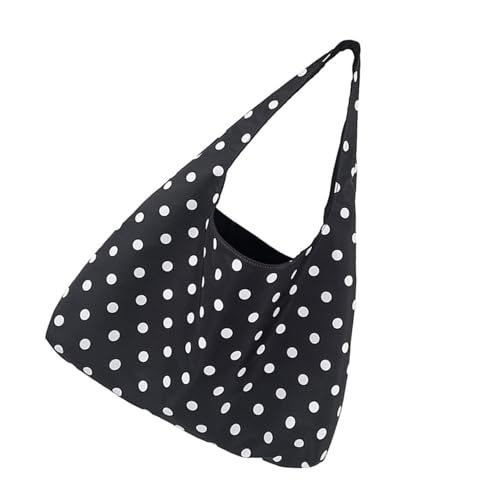 Korean Styles Achselbeutel Für Frauen Große Kapazität Umhängetasche Polkas Dot Handtasche Einkauf Pendelpendler von Asukohu