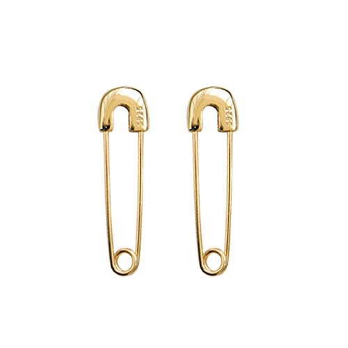 Kreativ Für Frische Nadelohrringe Silber Sicherheitsstift Ohr Piercing Ohrfadener Für Boyefri Silver Hoop Set von Asukohu