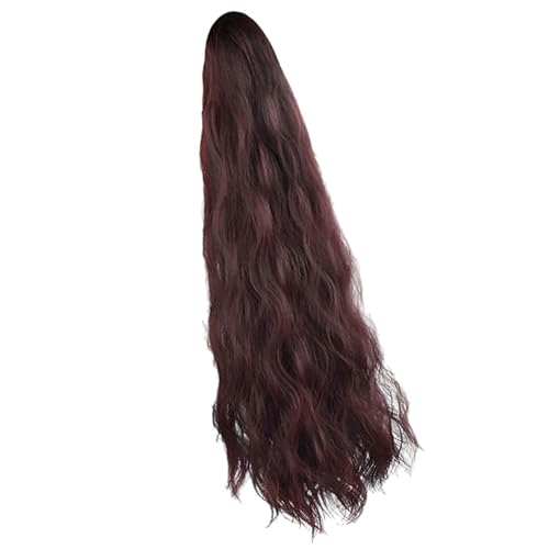 Langer Lockiger Clip In Pferdeschwanz Haarstück Locken Design Starker Grip Synthetic Faser Haarhalter Frauen Haarstyling Accessoire Synthetisches Haarstück von Asukohu