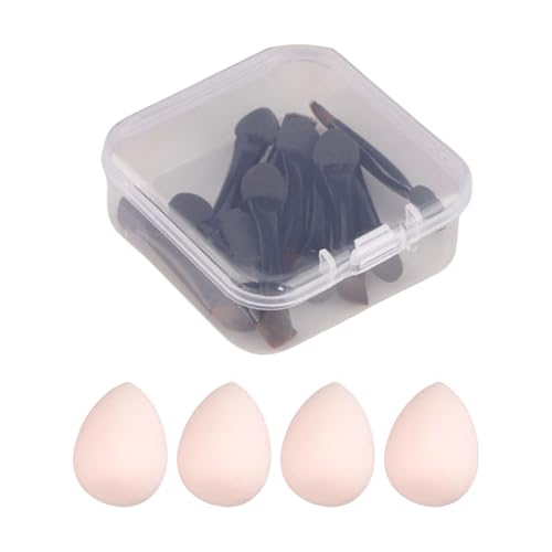 Lidschatten-Pinsel, klein, doppelseitig, Lidschatten-Applikatoren, Make-up-Schwämme, Kosmetikpinsel, 10 Stück von Asukohu