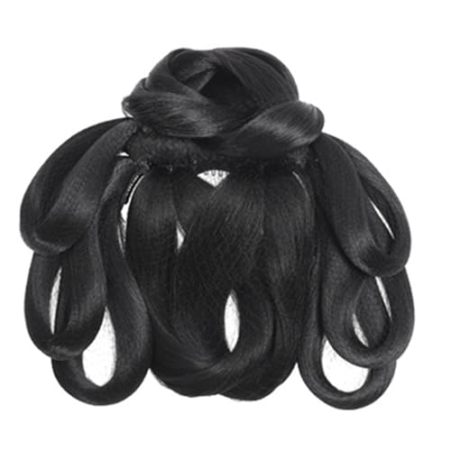 Mädchen Haarverlängerungen Hairpiece Synthetic False Für Cosplay Coser Photography Photography Übergroße Brötchen Klassische Schönheit Haarstück von Asukohu
