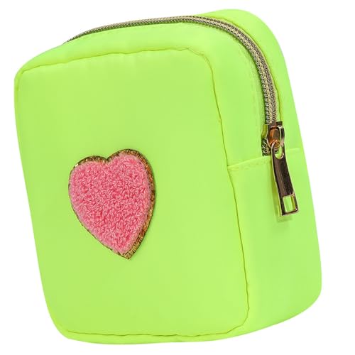 Make-up-Tasche für Damen, Nylon, Aufbewahrung, organisierte Kameratasche, bunte Kosmetiktaschen für Pendler und Fitnessstudio, unverzichtbares Geschenk, Make-up-Tasche, lichtgrün, Mass Beauty von Asukohu