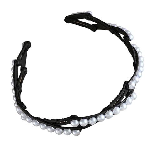 Mehrzweck-Haarschmuck mit Perlen verziert, einfach anzupassen und zu verwenden, Haar-Accessoire für stilvolle Looks im Alltag von Asukohu