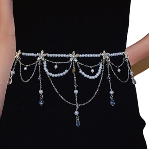 Mode Perlen Taillengürtel Mit Quasten Für Frauen Ideal Um Outfits Bei Musikfestivals Und Versammlungen Festivalkette Zu Verbessern von Asukohu