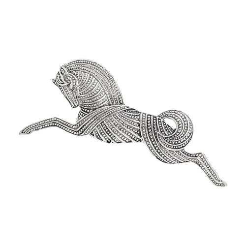 Modische Legierung Pferdbrosche Stecknadel Tragbares Accessoire Für Frauen Und Sammler Mode Schmuck Statement Stücke Legierung Horse Brosche Pin von Asukohu