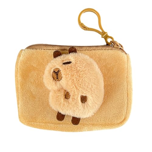 Münzgeldbörse, kleine Geldbörse, Kosmetikartikel, Tasche, Kleingeldtasche, Plüsch-Münzbeutel mit Reißverschlüssen, Schlüsselanhänger, Make-up-Tasche für Damen, Plüsch-Schlüsselanhänger, Kompletter von Asukohu