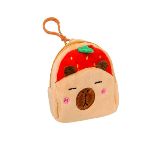 Multifunktionale Aufbewahrungstasche Cartoon Capybara Münzbörse Spielzeugtasche Kopfhörer Plüsch Brieftaschen Münzbeutel Geld Cartoon Capybara Kleingeld Geldbörse Spielzeug Kopfhörer Aufbewahrung von Asukohu