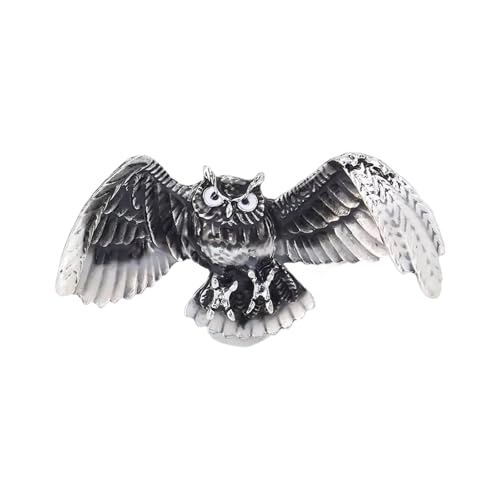 Owl Brosche Modeschmuck In Retro Designs Polished Alloy Basis Mehrzweckdekoration Für Bekleidungssäcke Elegantes Eulenaccessoire von Asukohu
