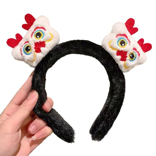 Plüschtier-Stirnband für Damen, Party, Kopfschmuck, Haarband, Cosplay, für Erwachsene, Frauen, Teenager, Mädchen, chinesische Tierhaarreifen von Asukohu