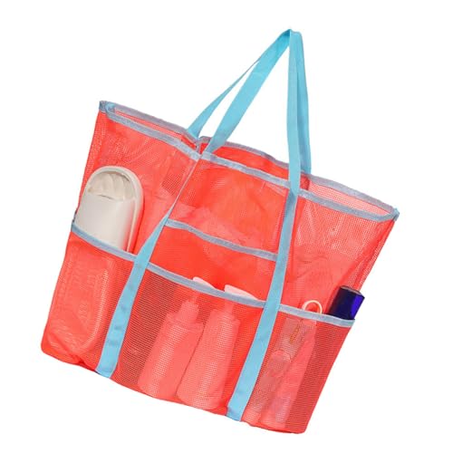 Praktische Polyester Kosmetische Tragetasche Geräumige Duschkleidungsbeutel Tragbares Handheld Design Für Campingpool Partys Tragen Resistenter Polyester Organizer Beutel von Asukohu