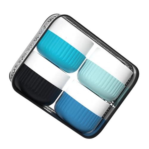 Reisebehälter Für Toilettenflächen Mit Klarem Beutel Leck Silikongläser Für Kosmetische Handcreme Reiseflaschen Mit Klarer Tasche von Asukohu