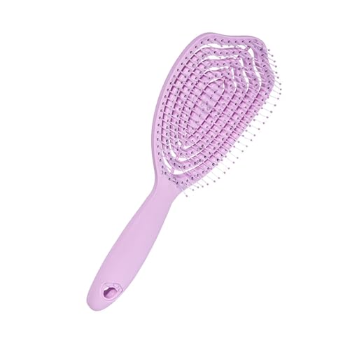 Reisefreundliche, gebogene Entwirrungsbürste, schützt Borsten, Haarkamm, modische Hohl-Haarbürste für Damen und Herren, antistatische Haarbürste von Asukohu