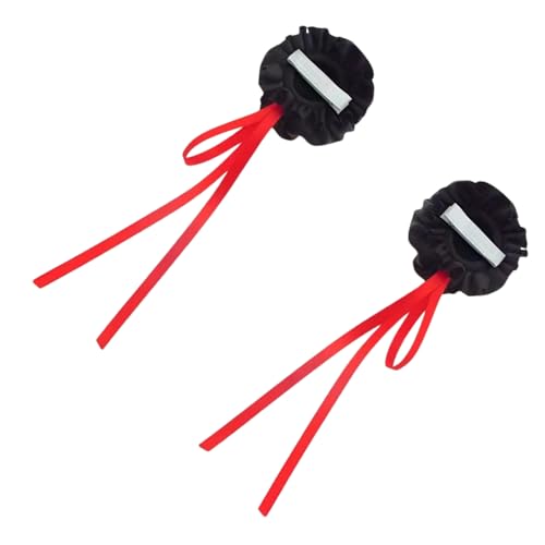 Roter Haarschmuck für Cosplay, Rollenspiele, Haargummis, Kopfbedeckung, Make-up, Waschen, Gesicht, Haargummis, Halloween-Party von Asukohu