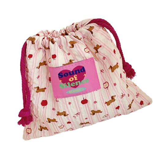 Schöne Kosmetiktasche mit Kordelzug, Make-up-Tasche, tragbare Aufbewahrungstasche, Tasche mit Kordelzug für Reisen und Zuhause, tragbare Aufbewahrungstasche, Kosmetik, schönes Make-up für Reisen, B Schöne Kosmetiktasche mit Kordelzug, Make-up-Tasche, tragbare Aufbewahrungstasche, Tasche mit Kordelzug für Reisen und Zuhause, tragbare Aufbewahrungstasche, Kosmetik, schönes Make-up für Reisen, B von Asukohu