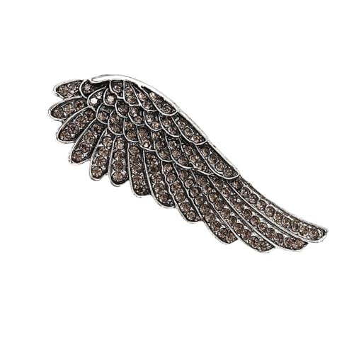Sprudelnder Kristall Engel Flügel Geformte Brosche Legierungsparty Accessoire Für Jackenschalte Partys Elegantes Geschenk Für Ihr Kleines Batch Nischen Brosche Design von Asukohu