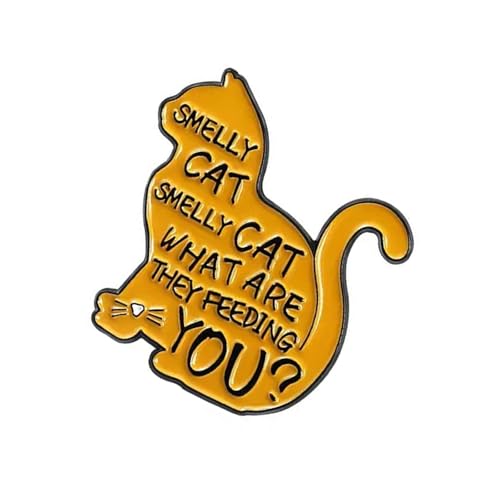 Stilvolle Katzen-Brosche, emailliert, handgefertigt, Legierung, Accessoire für Jacken, Taschen, Geschenke, Katzen-Themen-Modeschmuck, Einheitsgröße, Wie beschrieben von Asukohu