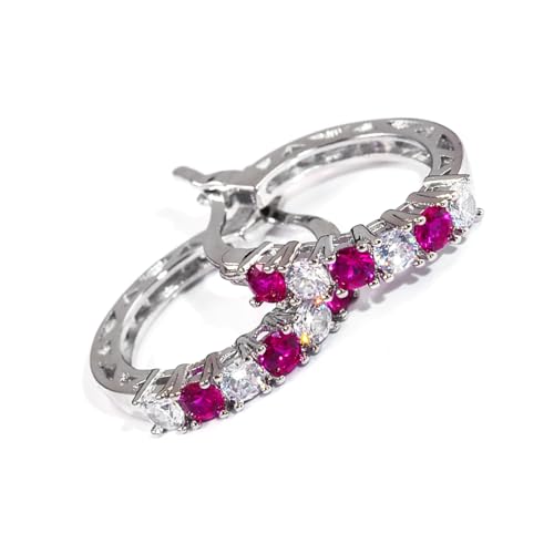 Stilvolle Zirkonia-Ohrstecker, modische Kupfer-Ohrringe, Schmuck, Hervorhebung bunter Zirkonia, Verzierung, kubische Ohrstecker, Einheitsgröße, Wie beschrieben, Wie beschrieben von Asukohu