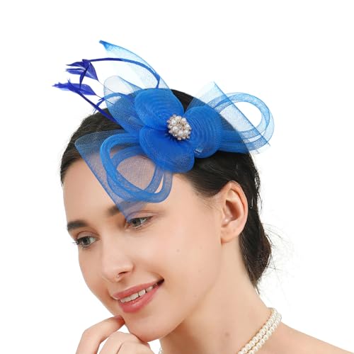 Teaparty Bridal Duschfaszinator Haare Haarthabe Mit Sicherem Clip Für Hochzeiten Rennereignis Event Dressing Cocktails Accessoires von Asukohu