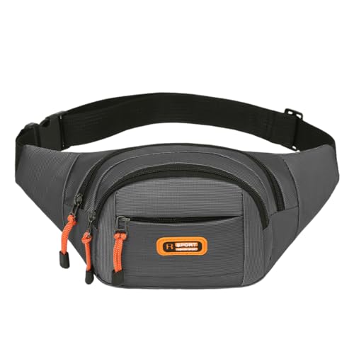 Unisex-Hüfttasche mit großem Fassungsvermögen, multifunktionalen Taschen und verstellbarem Gurt, Brusttasche für Outdoor-Aktivitäten, diebstahlsichere Hüfttasche, grau, Mass Beauty Unisex-Hüfttasche mit großem Fassungsvermögen, multifunktionalen Taschen und verstellbarem Gurt, Brusttasche für Outdoor-Aktivitäten, diebstahlsichere Hüfttasche, grau, Mass Beauty von Asukohu