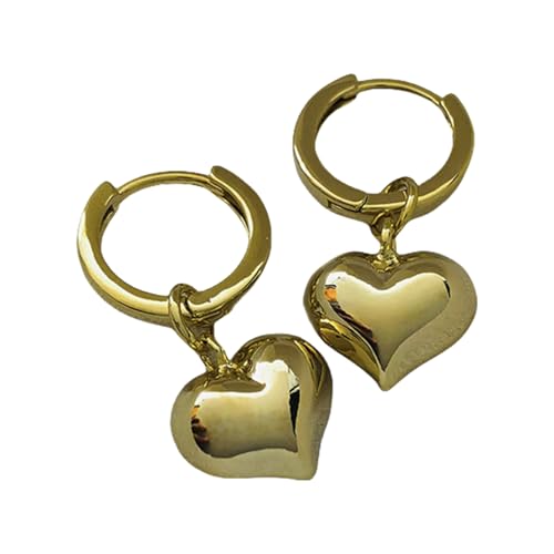 Vielseitige Wassertropfen-Ohrringe, Schmuck, raffinierte Ohrringe, verziert, Wassertropfen-Anhänger, Ohrhaken für Abendveranstaltungen, luxuriöser Herzkugel-Anhänger, Einheitsgröße, Wie beschrieben von Asukohu