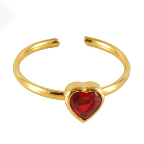 Vintage Quadratisch/Herz/Blume Öffnungsringe Verstellbare Verlobungsringe Geometrischer Zirkon Finger Schmuck Accessoire Party und Freizeit, Grün, Wie beschrieben, Wie beschrieben von Asukohu