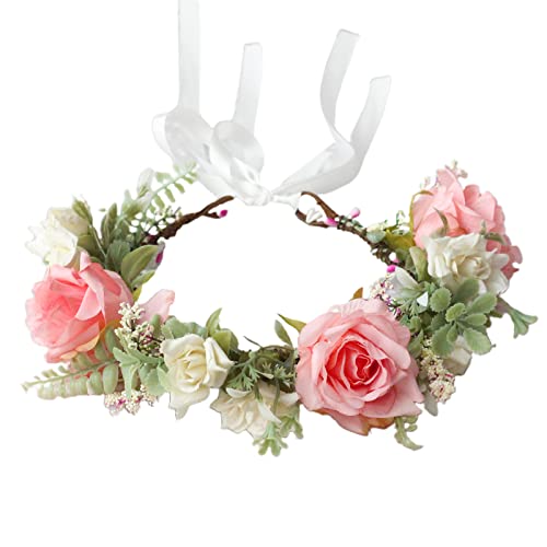 Zarte Blumen-Dekoration, dünne Seitenkronen, Braut-Haarreifen, modisch, für Hochzeit, Party, Frisur, Stirnbänder für Hochzeit, Stirnbänder für Frauen, Fotografieren, Stirnbänder mit Kunsthaar von Asukohu