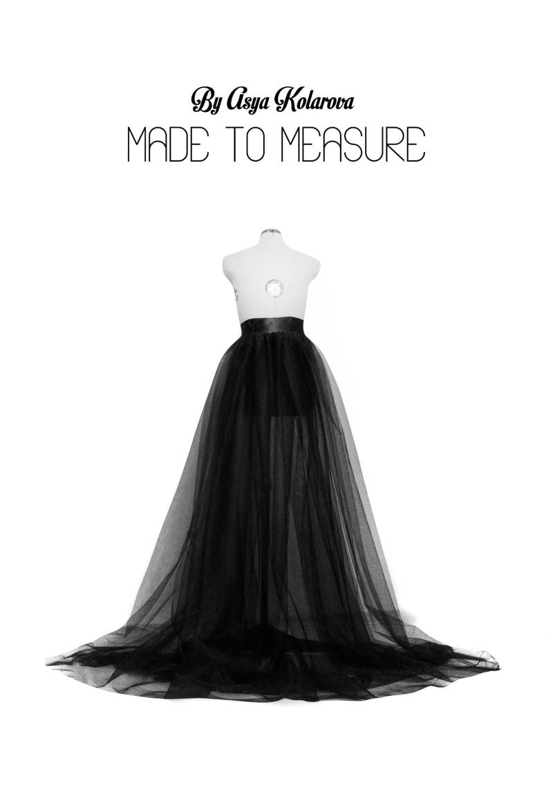 Abnehmbarer Tüll-Überrock Braut-, Abschlussball - Oder Brautjungfer-Schärpe von AsyaSkirts