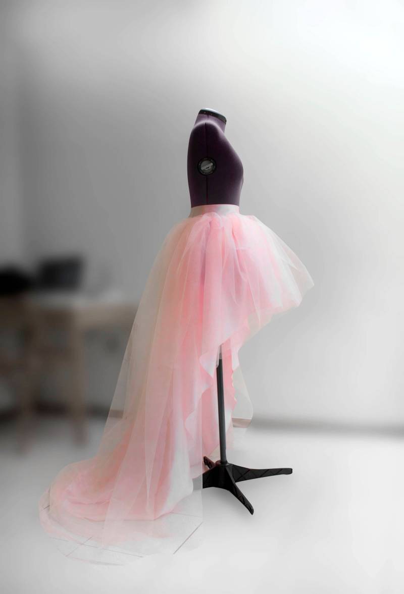 Blush Tüll High-Low Rock Braut Hochzeit Ballkleid von AsyaSkirts