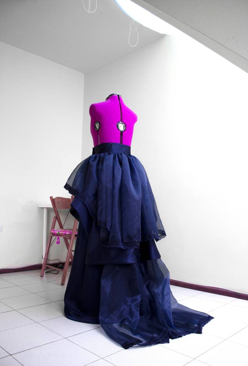 Navy Organza Überrock Abnehmbarer Rock von AsyaSkirts