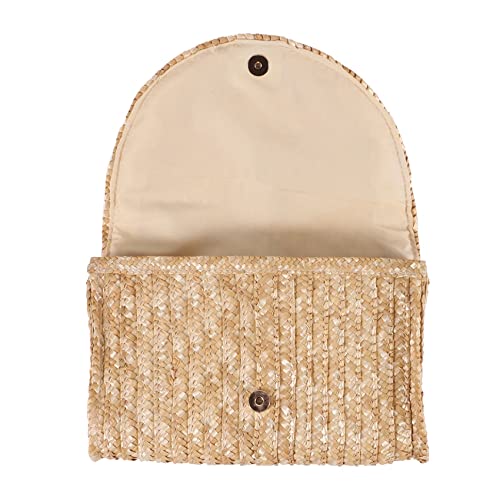Asyduey Stroh Kupplung Geldbörsen Für Frauen Sommer Strand Hand, Hochzeit Umschlag Brief Tasche Farbe: von Asyduey