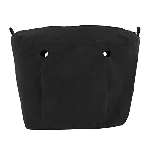 Asyduey Wasserdichte Solide Segeltuch Einsatz Innen Futter Einsatz ReißVerschluss Tasche für Otasche o Tasche Handtasche Tasche Schwarz Mini von Asyduey