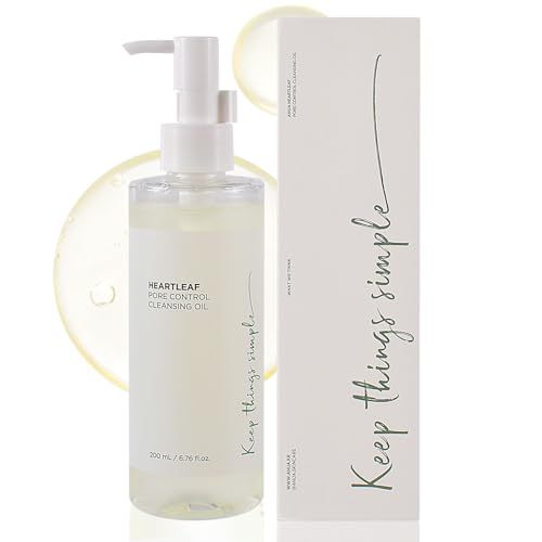 Heartleaf Porenkontroll-Öl, 200ML Pore Control Cleansing Oil, Reinigungsöl, Mitesser Entfernung, Make-Up Entferner, Koreanisches Gesichtsreiniger, Anti Poren Reinigungsöl, Gesicht Tiefenreinigung von AsyinXson