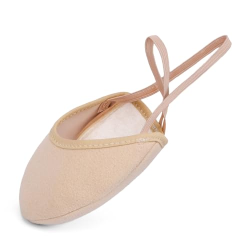 Asyusyu Schuhe für Rhythmische Sportgymnastik Halbsohle Tanzschuhe für Ballett Pirouetten Turnen-XXS von Asyusyu