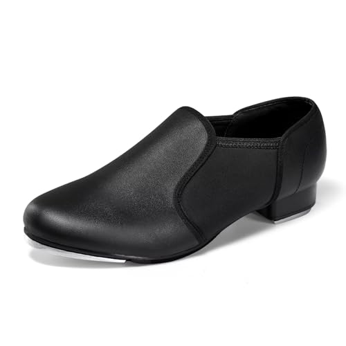 Asyusyu Tap Shoes Damen Schwarz Slip On Tap Dance Schuhe für Erwachsene Männer Jugendliche, Schwarz , 36/37 EU Asyusyu Tap Shoes Damen Schwarz Slip On Tap Dance Schuhe für Erwachsene Männer Jugendliche, Schwarz , 36/37 EU von Asyusyu