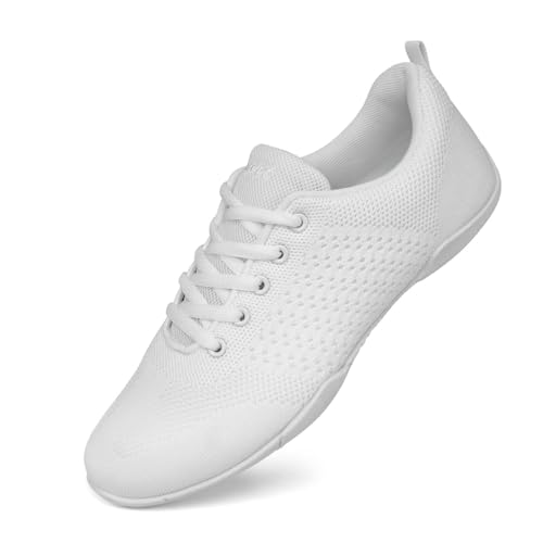 Asyusyu Weiß Cheerleader Schuhe Mesh Tanzsneaker Damen for Cheerleading Line Dance Aerobic-40EU von Asyusyu