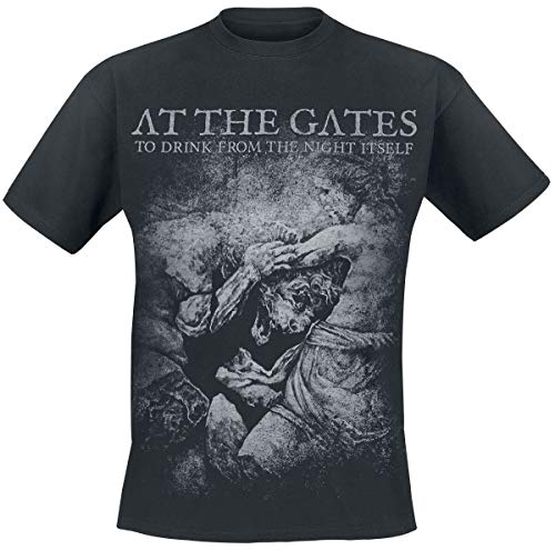 At The Gates Lion Männer T-Shirt schwarz L, 100% Baumwolle, Band-Merch, Bands von At The Gates