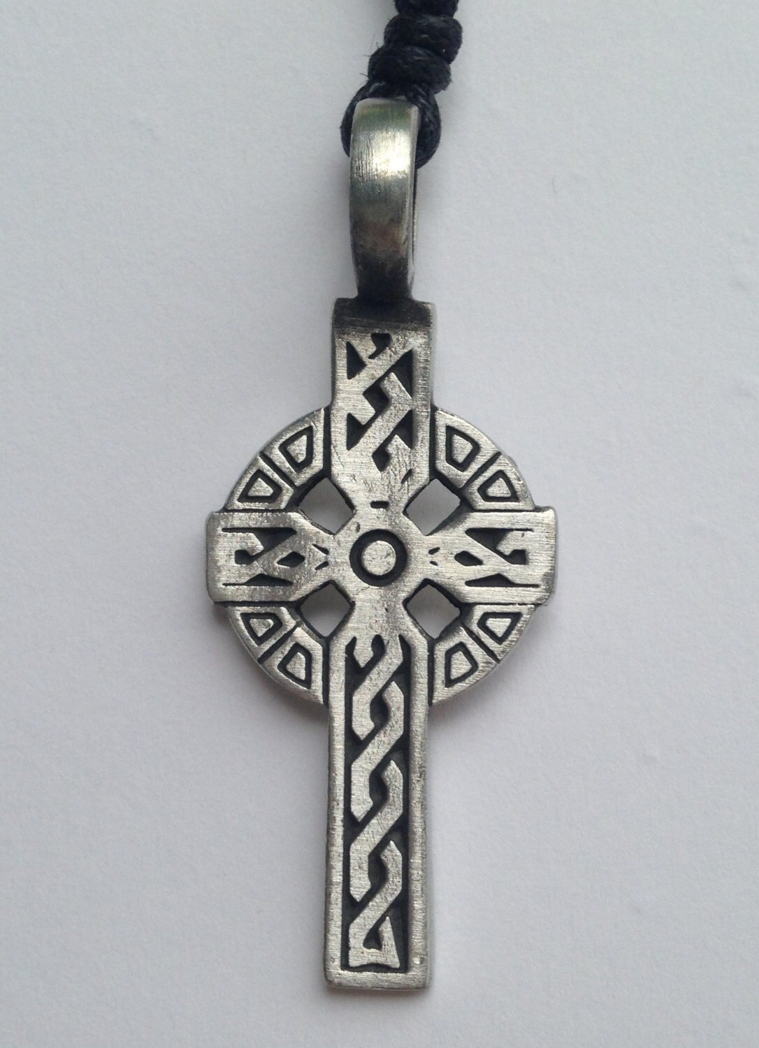 Pewter Anhänger Mit Erweiterbaren Halskette Kreuz von AtBeach4Ever