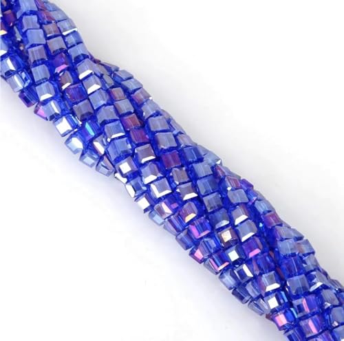 Schmuckherstellung Perlen 2mm quadratische Kristallglas lose Perlen DIY Zubehör hausgemachte Anhänger Armband Ohrringe Material (Color : J) von AtZOtOYZJ