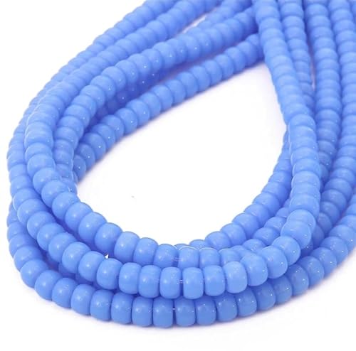 Schmuckherstellung Perlen 6 mm Glasperlen, lose Perlen, handgefertigt, selbstgemacht, Armband, Halskette, Ohrringe, Ohrringe, Zubehör (Color : L) von AtZOtOYZJ