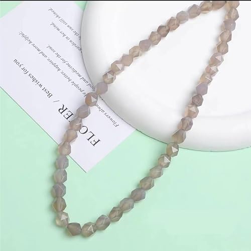 Schmuckherstellung Perlen Achat Naturstein lose Perlen DIY handgemachte Schmuck Armband Halskette Zubehör Material (Material : F) von AtZOtOYZJ